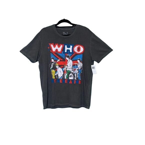 The Who Gray Graphic 100% Cotton Short Sleeve T-Shirt Size L - Picture 4 of 6